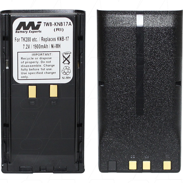 MI Battery Experts TWBKNB17A Two Way Radio battery suitable for Kenwood TK280, TK290, TK380